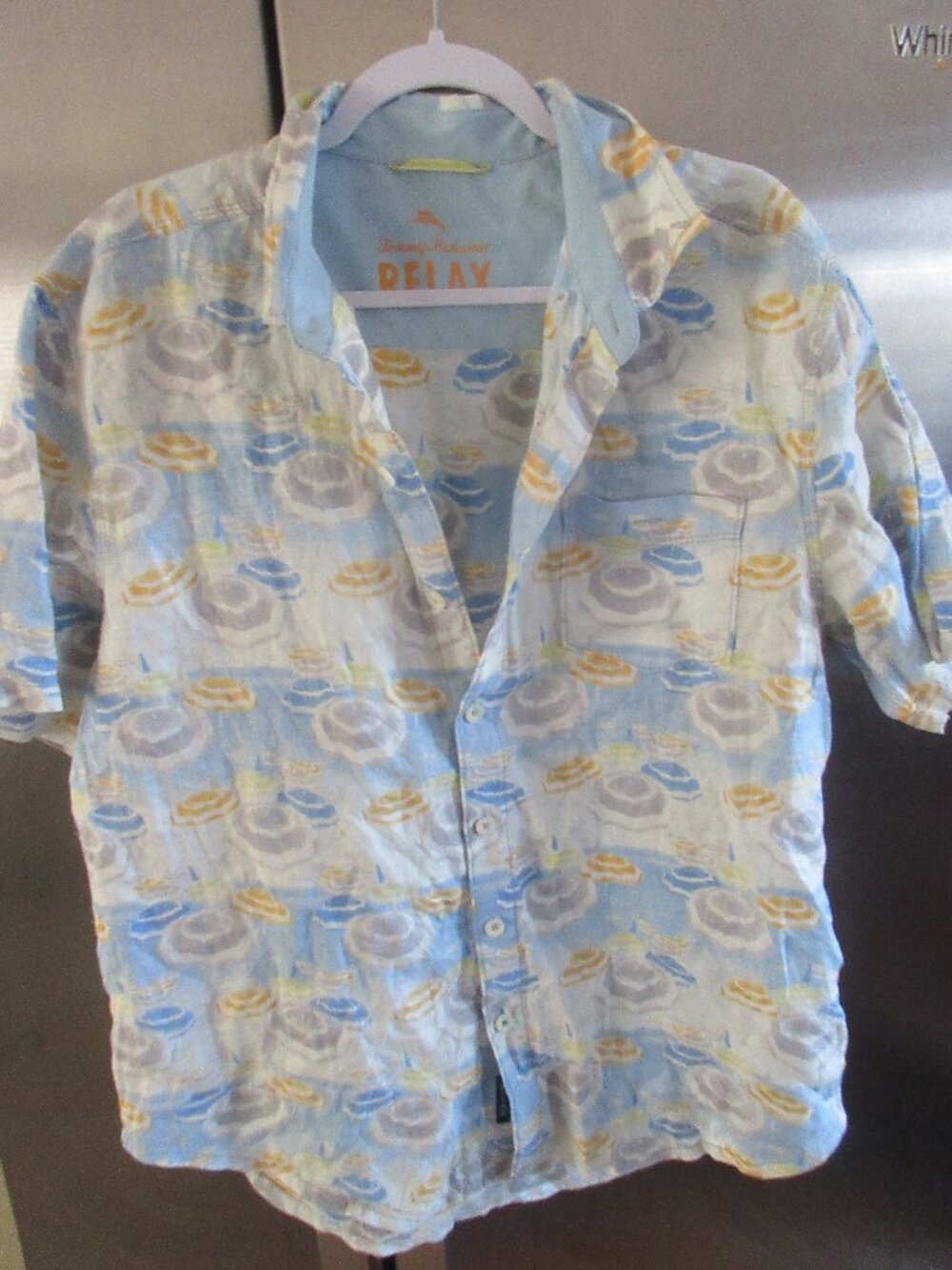 Tommy Bahama Linen beach summer  Shirt Mens Large L rare